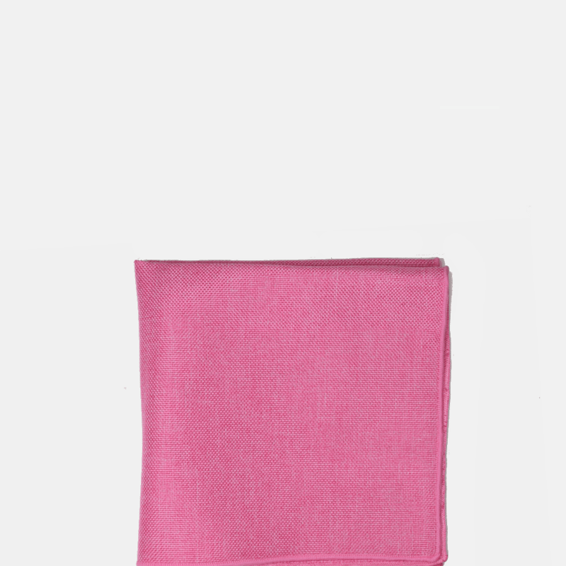 Curated Basics Pink Linen Pocket Square