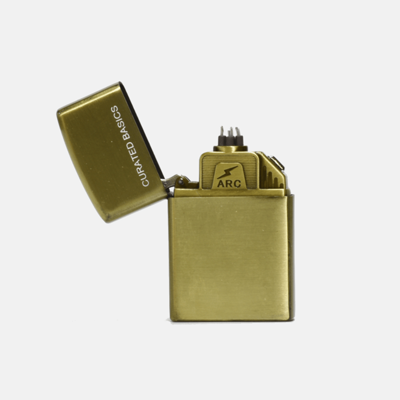 Curated Basics Re-chargable Electric Lighter In Gold