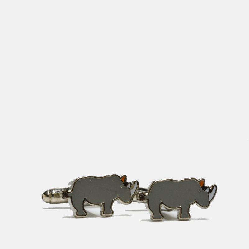 Curated Basics Rhino Cufflinks In Grey