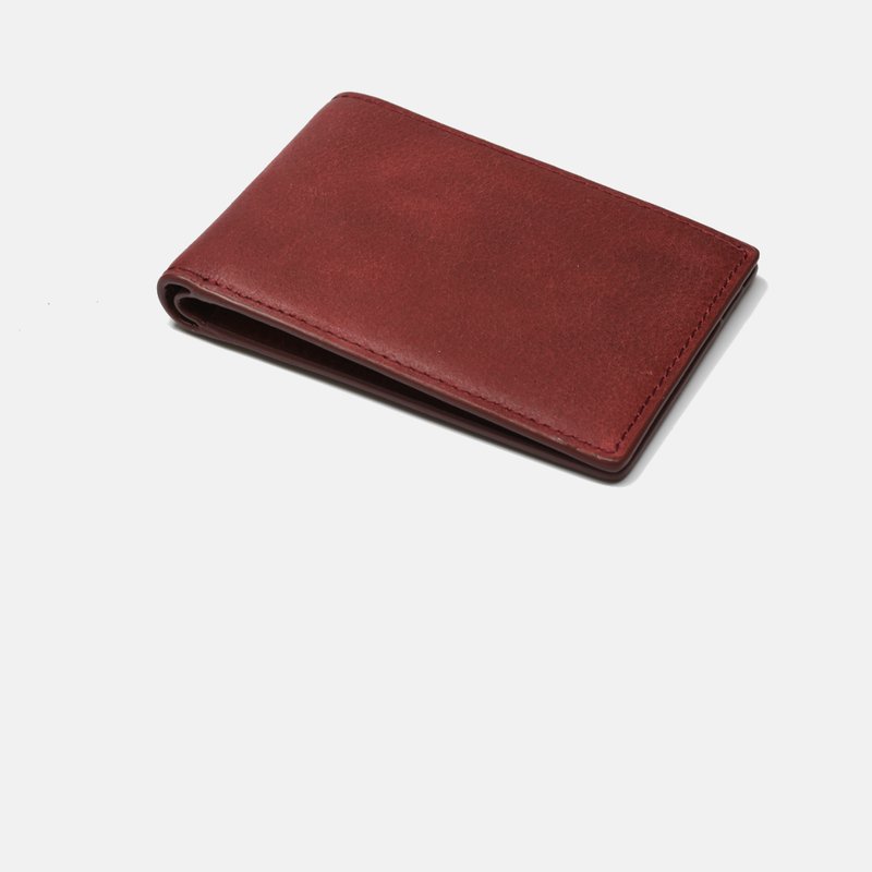 Curated Basics Slim Classic Bill-fold Wallet In Red