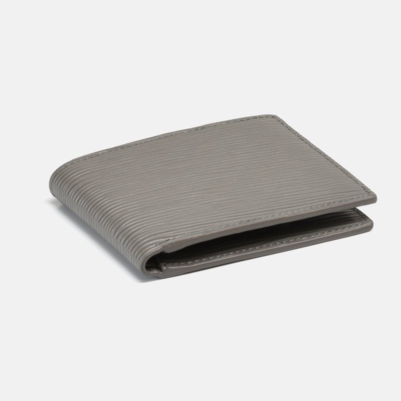 Curated Basics Slim Classic Bill-fold Wallet In Grey