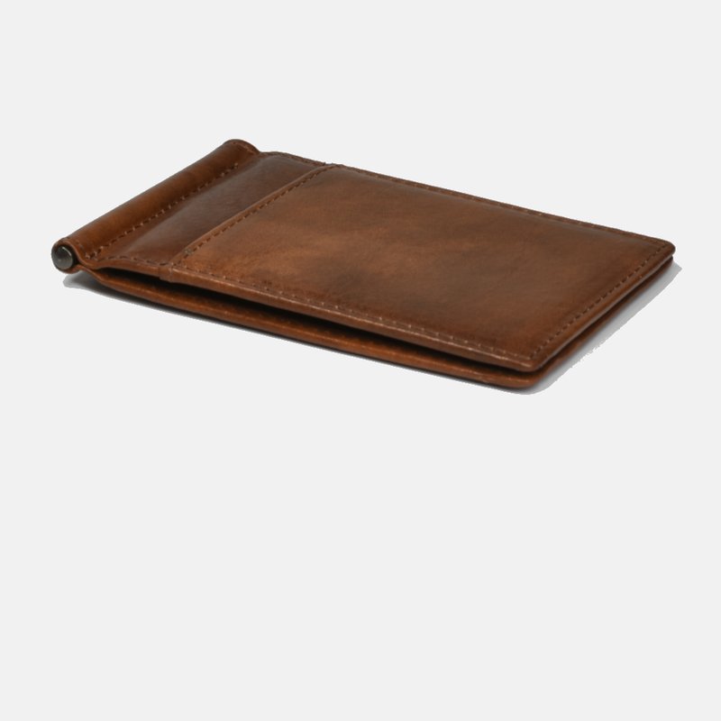 Curated Basics Slim Money Clip Wallet In Brown