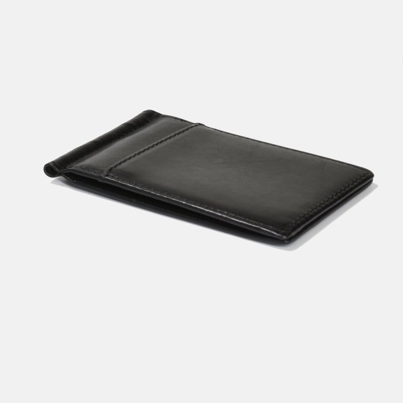 Curated Basics Slim Money Clip Wallet In Black