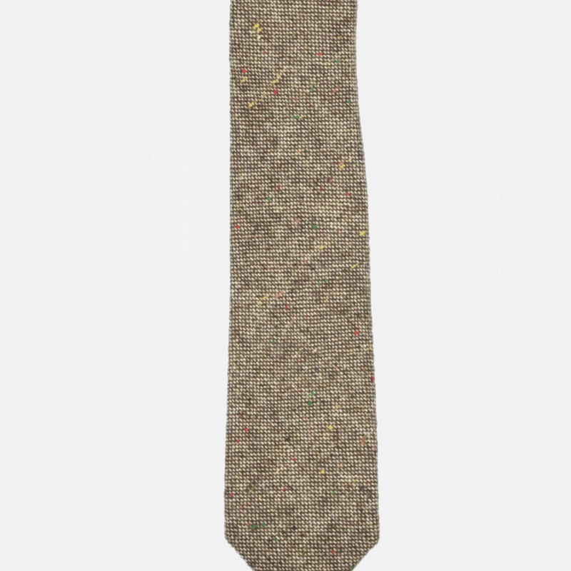 Curated Basics Speckled Brown Wool Tie