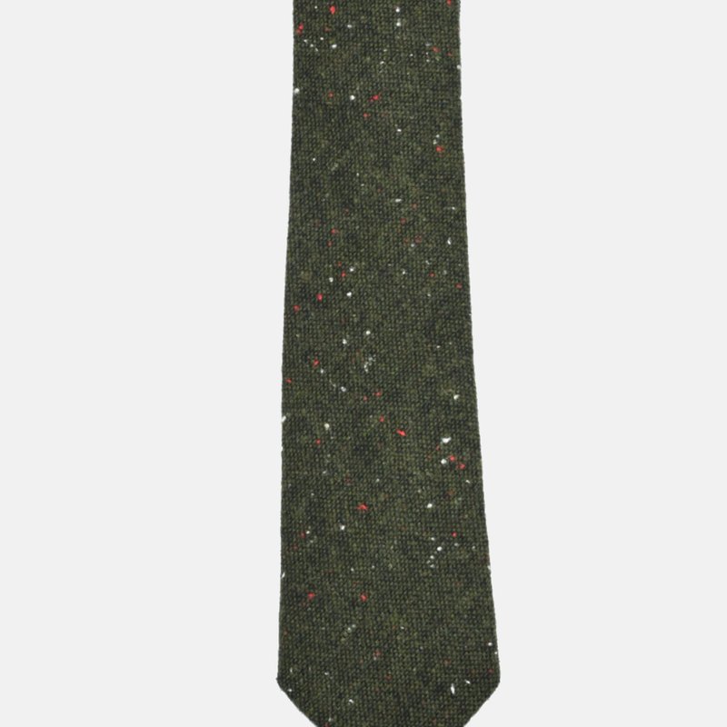Curated Basics Speckled Dark Green Wool Tie