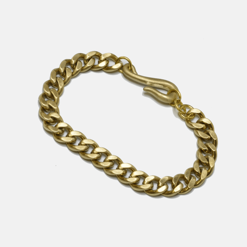 Shop Curated Basics Steel Curb Chain Bracelets In Gold
