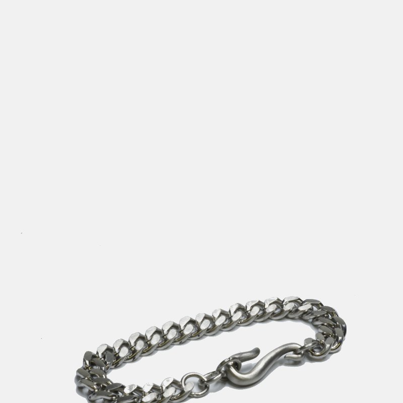 Shop Curated Basics Steel Curb Chain Bracelets In Grey