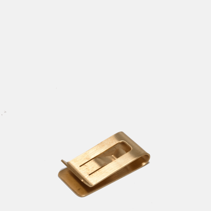 Curated Basics Steel Money Clip In Gold