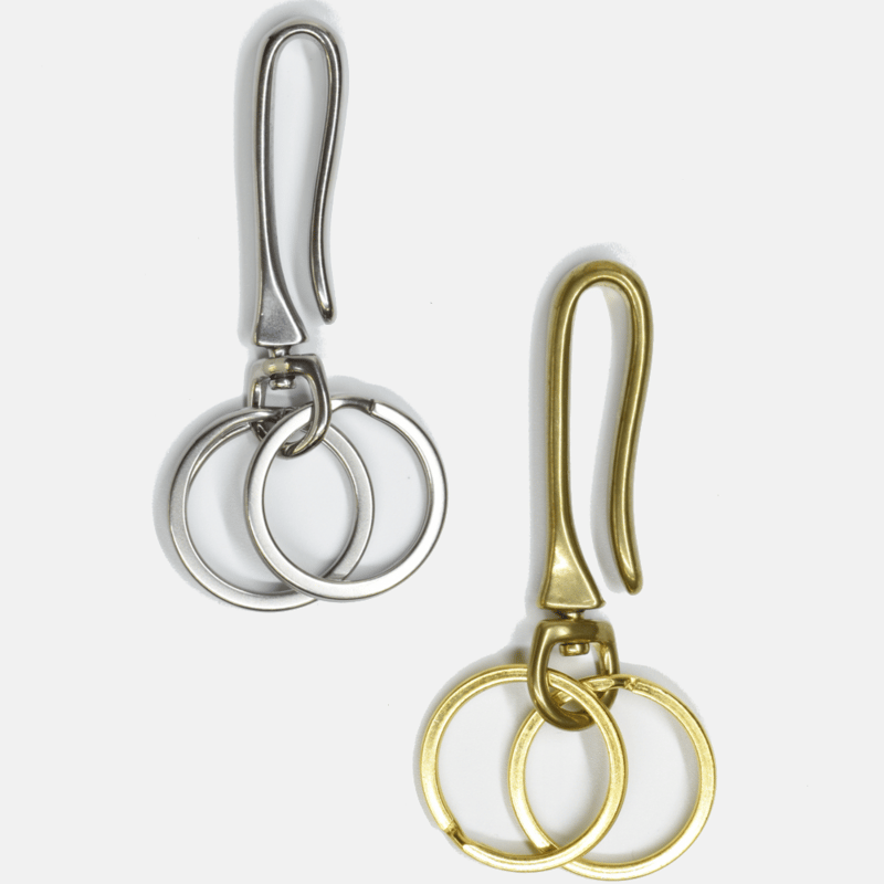 Curated Basics Swivel Hook Keychain In Gold