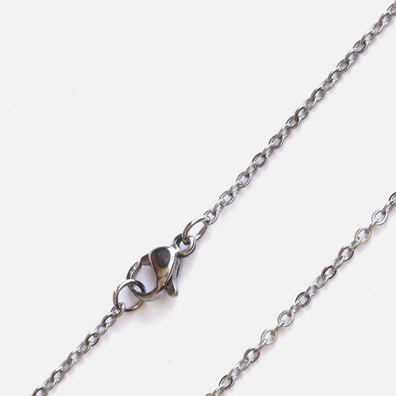 Curated Basics Ultra Thin Cable Chain Necklace In Grey