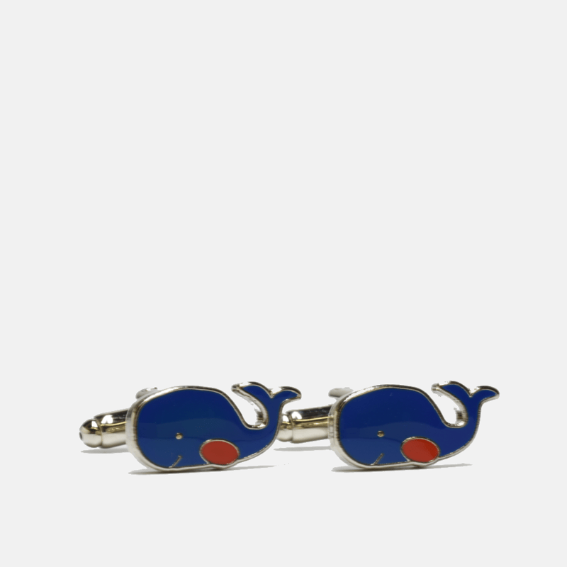 Curated Basics Whale Cufflinks In Blue