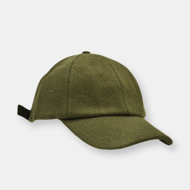 Curated Basics Wool Hat With Optional Fold Down Ear-flap In Green