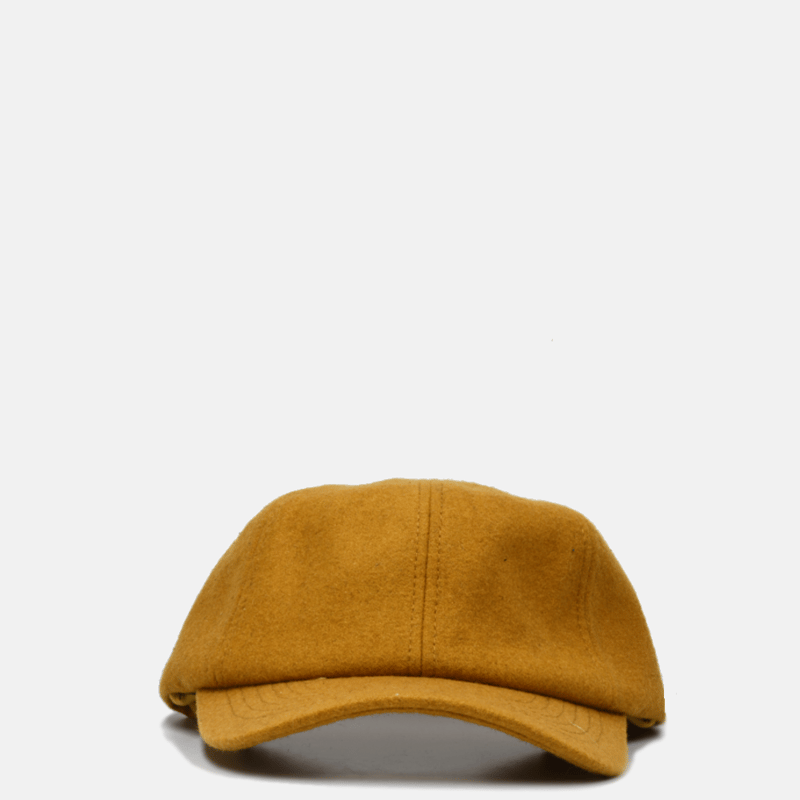 Curated Basics Wool Hat With Optional Fold Down Ear-flap In Orange