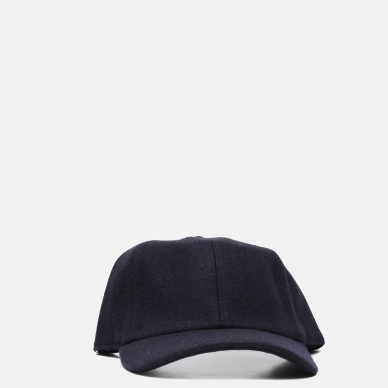 Curated Basics Wool Hat With Optional Fold Down Ear-flap In Blue