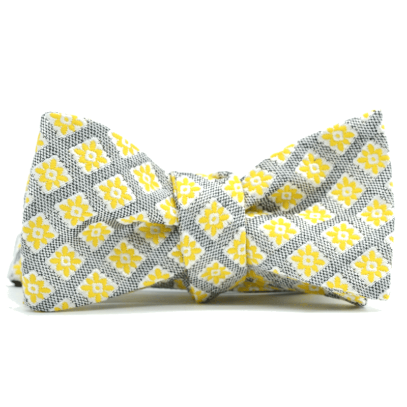 Curated Basics Yellow Foulard Bow Tie
