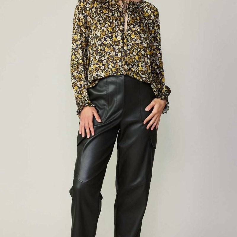 Current Air Floral Blouse In Black