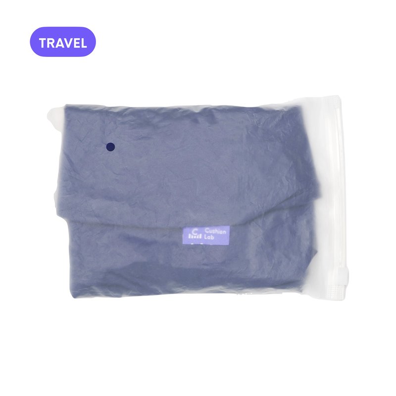 Cushion Lab Travel Deep Sleep Pillow Cover In Blue