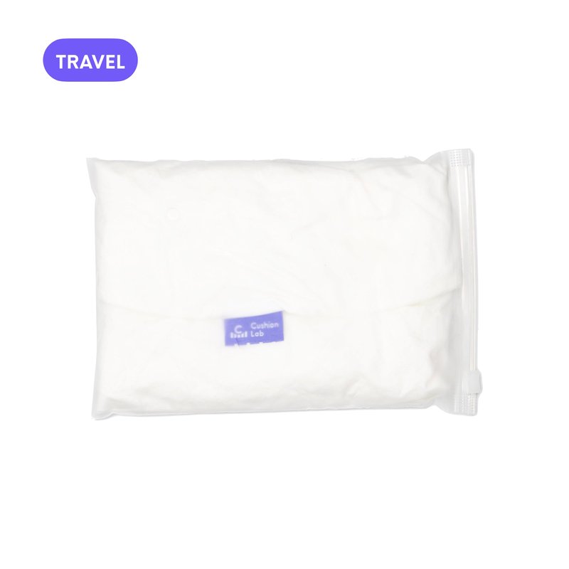 Cushion Lab Travel Deep Sleep Pillow Cover In White