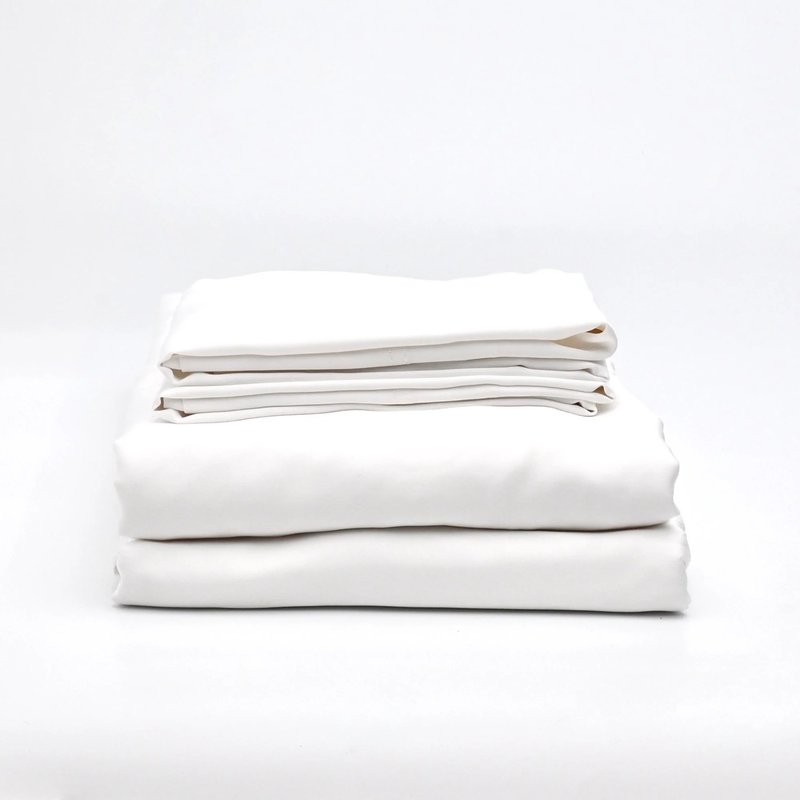 Cushion Lab Trufiber™ Bamboo Sateen+ Sheet Set In White