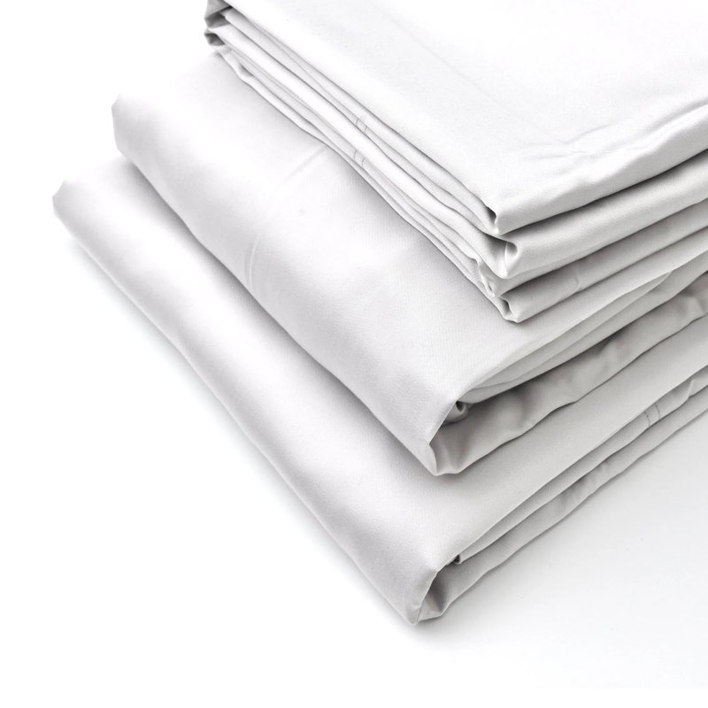 Shop Cushion Lab Trufiber™ Bamboo Sateen+ Sheet Set In Grey