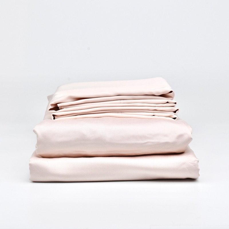 Cushion Lab Trufiber™ Bamboo Sateen+ Sheet Set In Pink