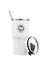 30oz Stainless Steel Vacuum Insulated Tumbler with Lid and Straw - White