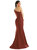 One-Shoulder Bias-Cuff Stretch Satin Mermaid Dress With Slight Train - CS107