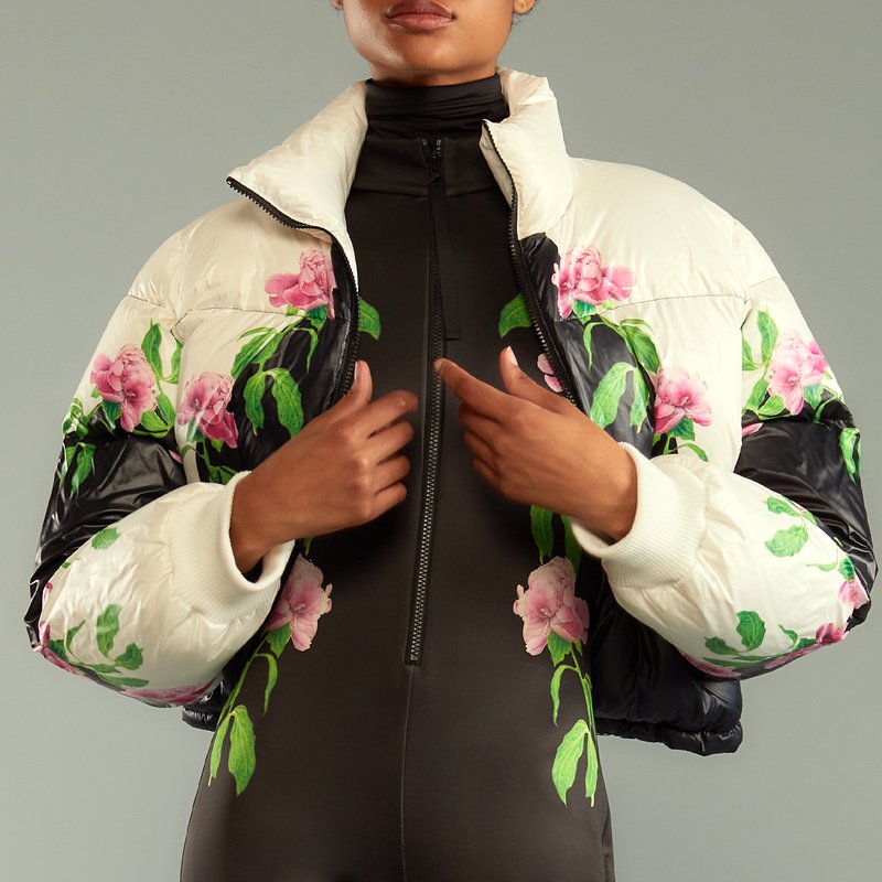 Shop Cynthia Rowley April Showers Puffer Jacket In Black