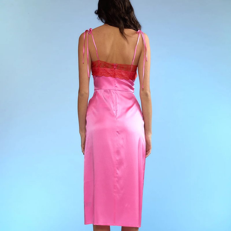 Shop Cynthia Rowley Iris Silk Slip Dress In Pink
