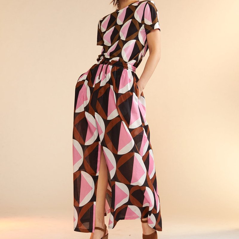 Shop Cynthia Rowley Mosaic Skirt In Pink