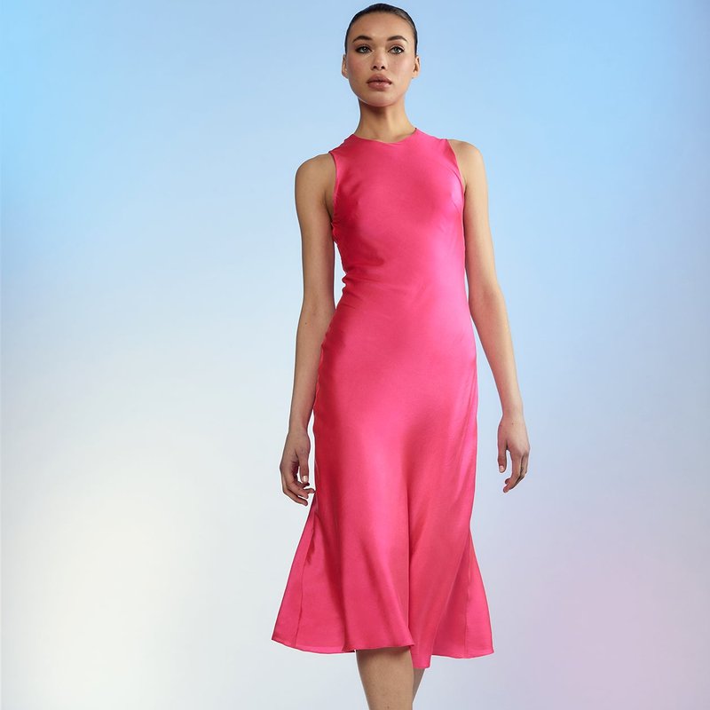 Shop Cynthia Rowley The Silk Dress In Pink
