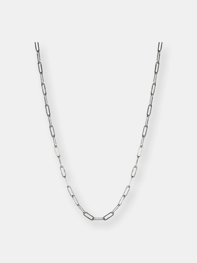 Silver Linear Link Chain - Silver
