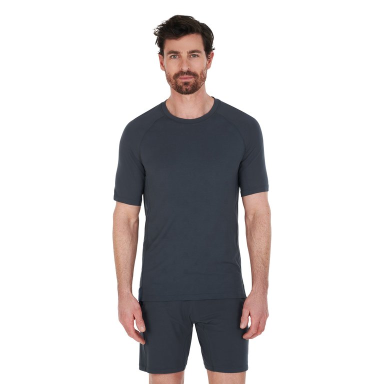 Sleep T-Shirt Men Nattwell Sleep Tech - Deep Grey
