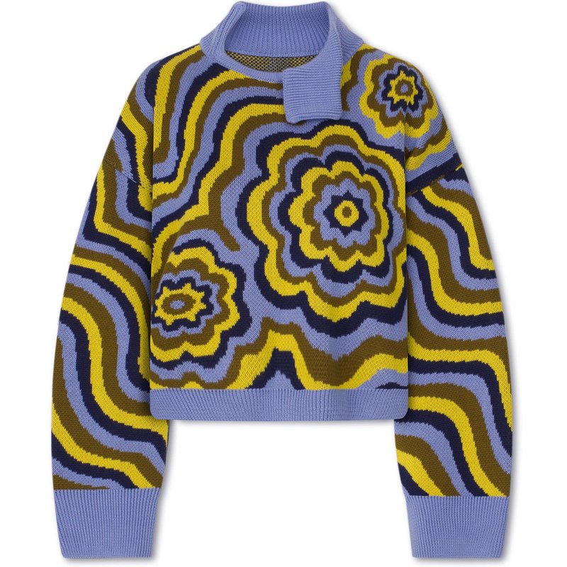 Shop Daige Jojo Knit Sweater In Yellow