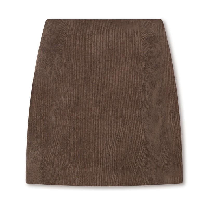 Shop Daige Liberty Mini Skirt In Brown