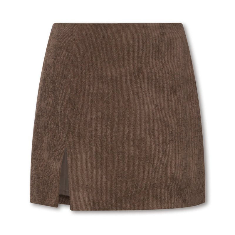 Shop Daige Liberty Mini Skirt In Brown