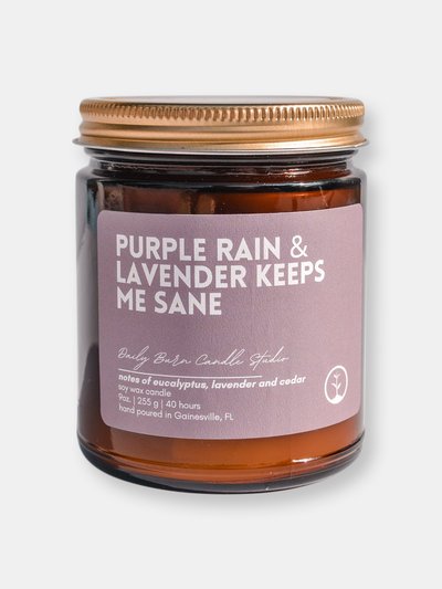 Daily Burn Candle Studio Purple Rain & Lavender Keeps Me Sane Candle product