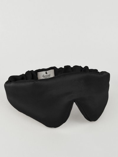 Damiano Collection Washed Silk Eye Mask in Black product