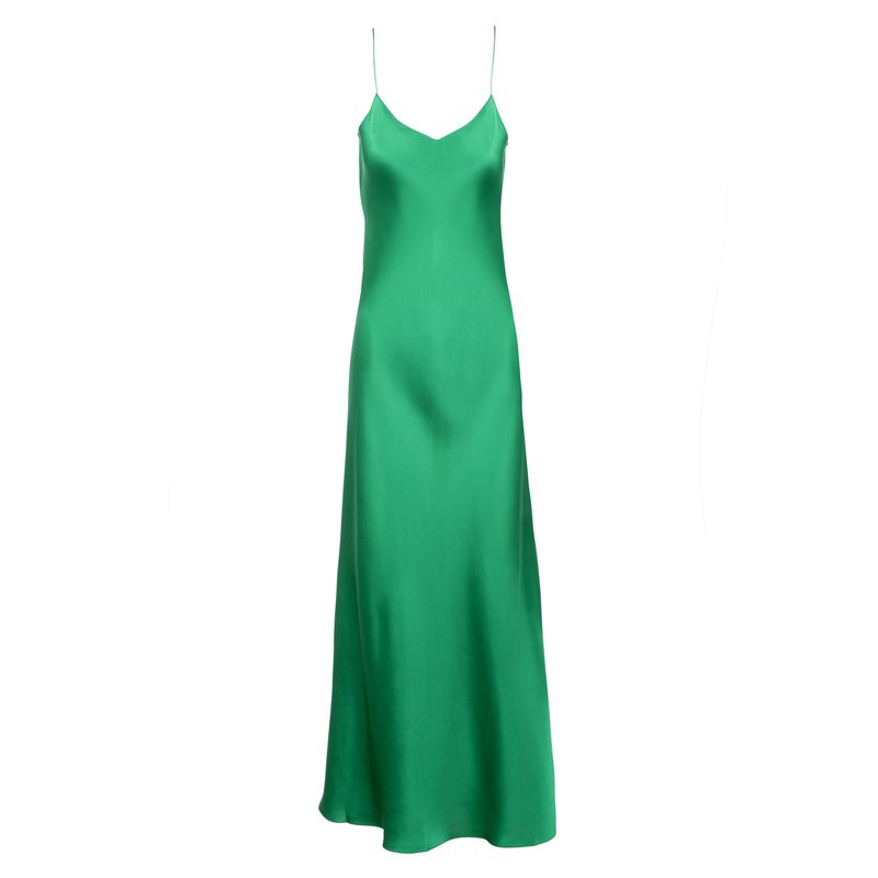 Dannijo New Emerald Mossy Maxi Slip Dress