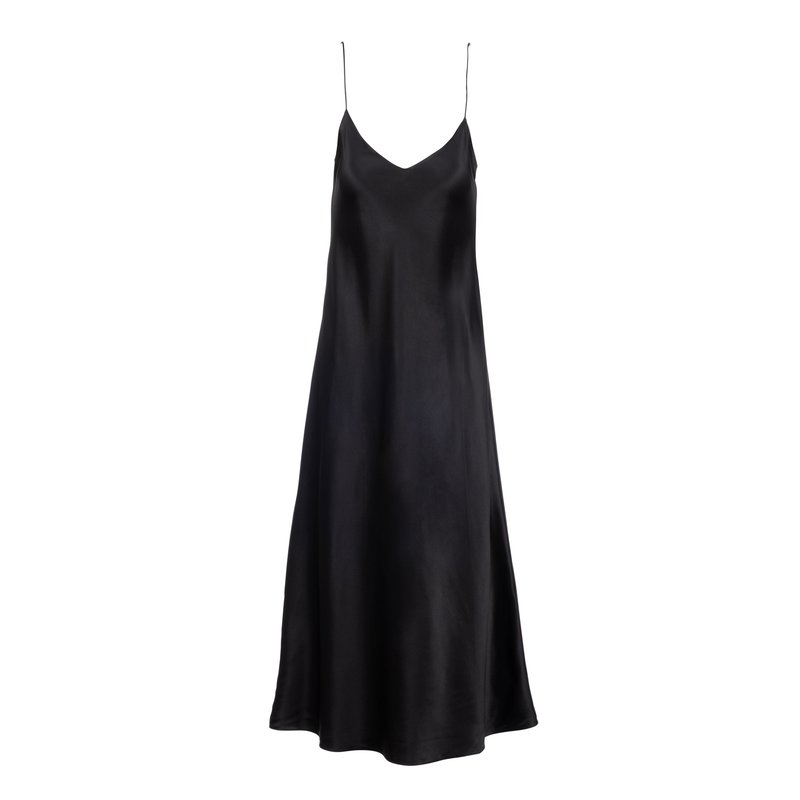 Shop Dannijo New Noir Midi Slip Dress In Black