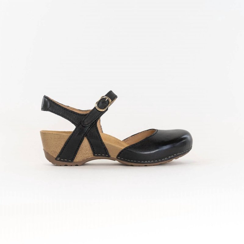 Shop Dansko Women's Tiffani Closed-toe Sandals In Black