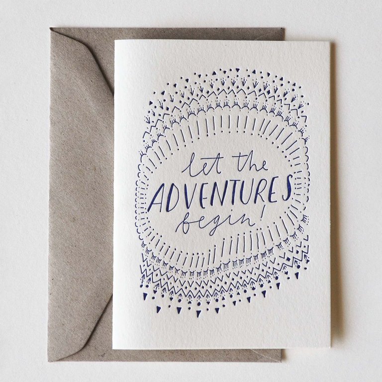 Let The Adventures Begin Greeting Card
