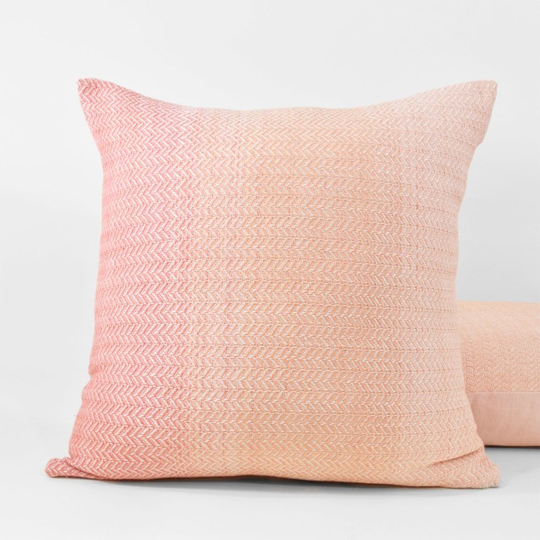 Pink Horizon Throw Pillow - Pink