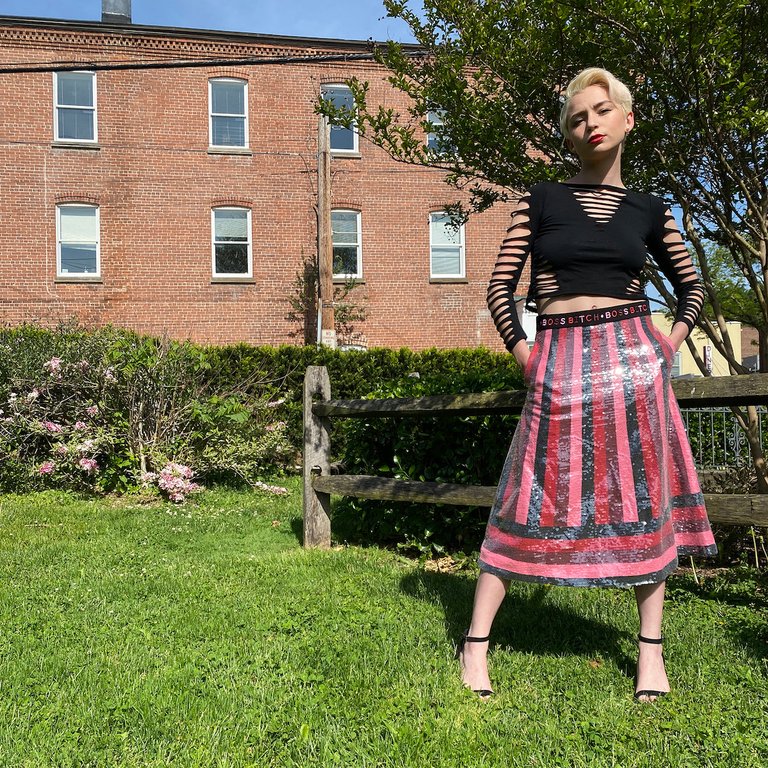 Boss Bitch Sequined Skirt