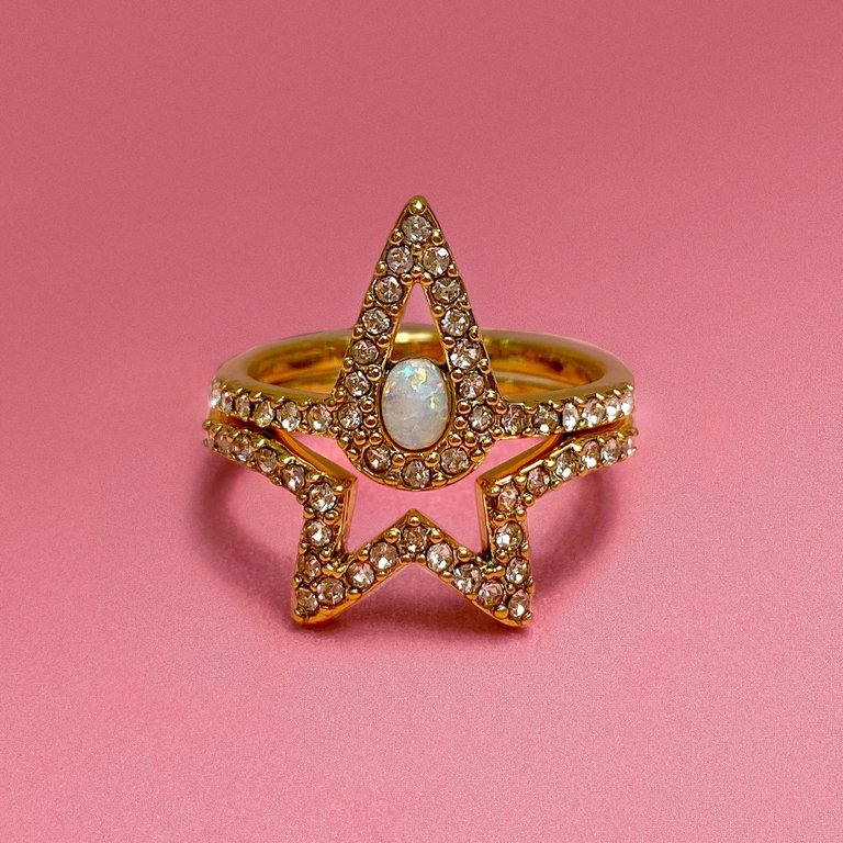 You're A Star Ring Set - Gold