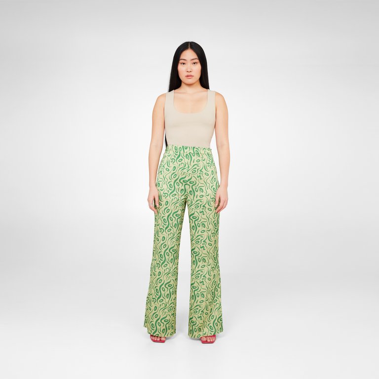 Taurus Trousers - Green Print