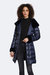 Eve Gem Cire Fitted Puffer Coat - Abyss
