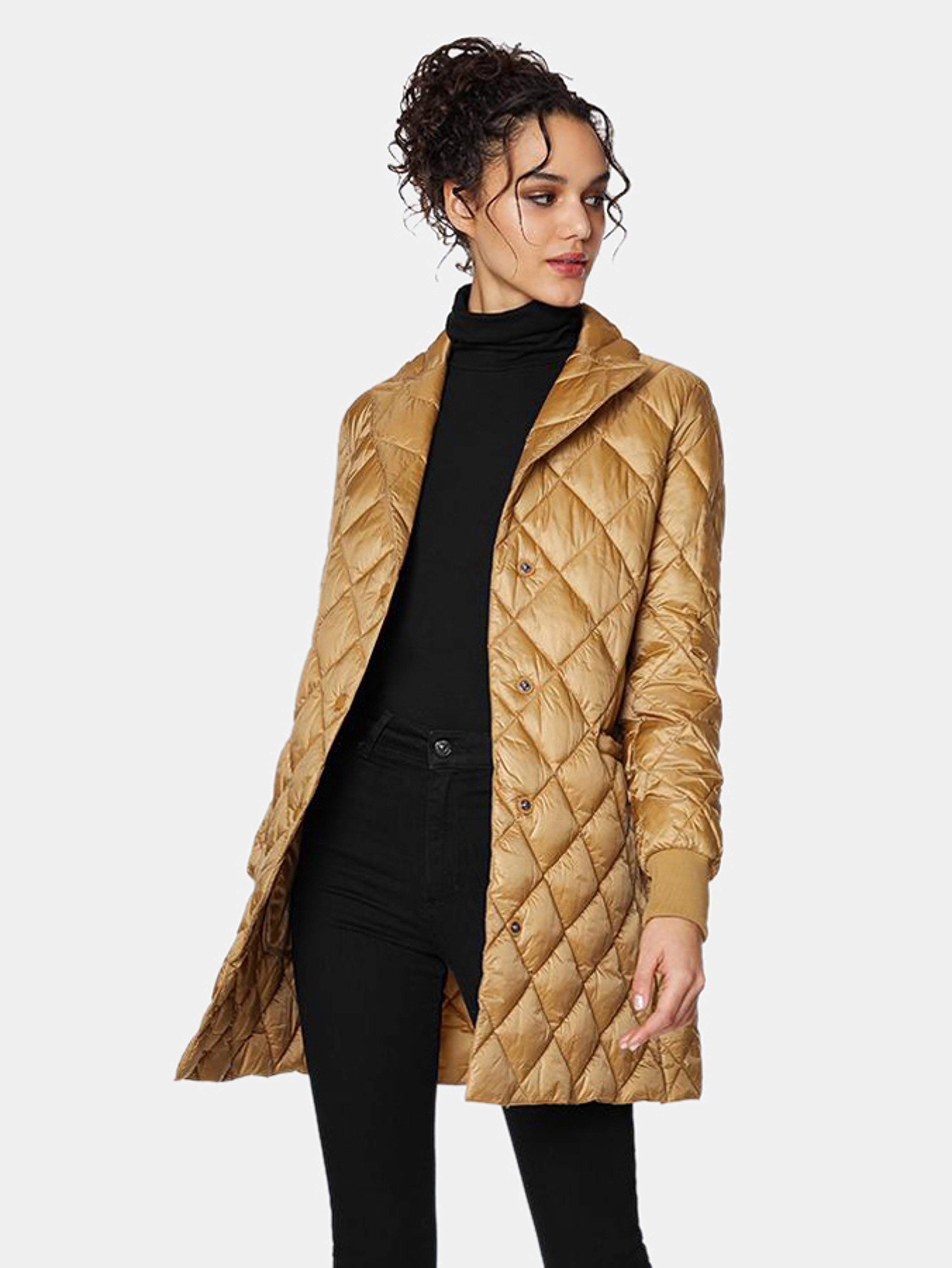 DAWN LEVY DAWN LEVY JESS CLASSIC DIAMOND QUILTED COAT
