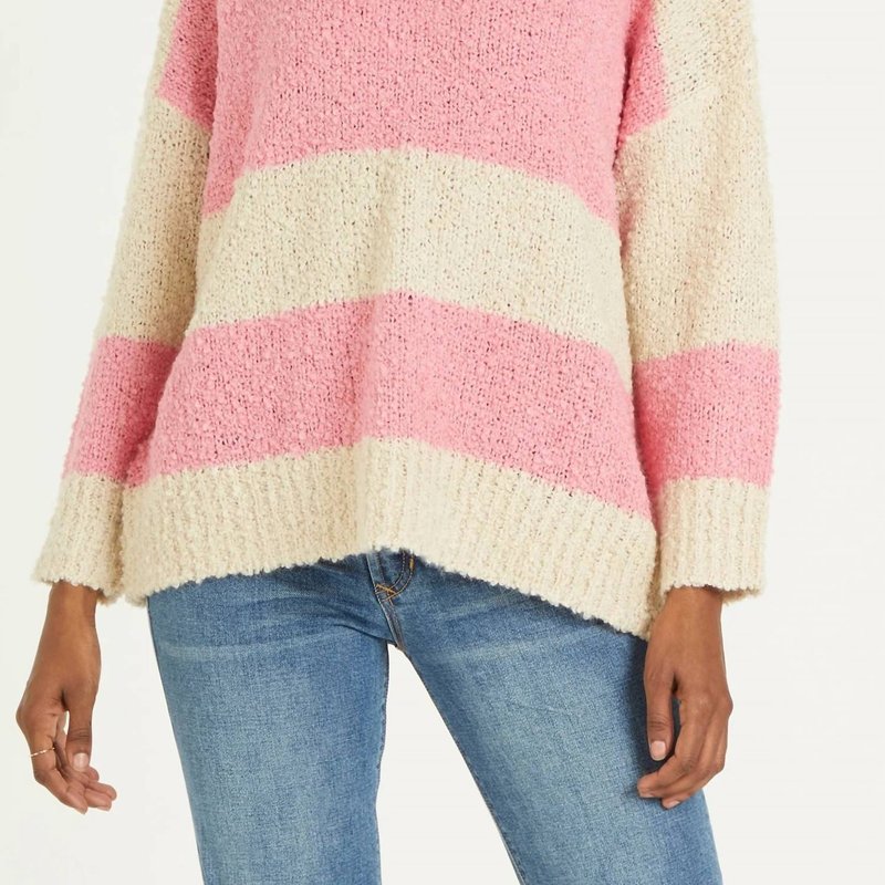 Shop Dear John Denim Adrien Stripe Sweater In Pink