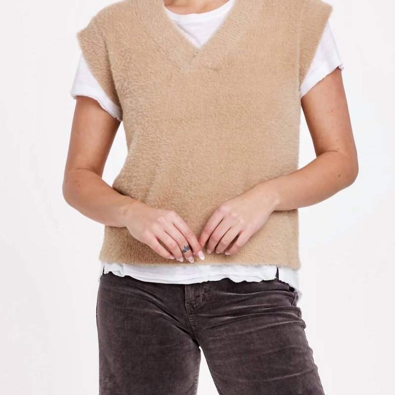 Shop Dear John Denim Virginia Fleece Sweater Vest In Brown